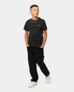 Calvin Klein Kids' Monogram T-Shirt 2 Pack White/Black -Fashion Clothing Store 02037479 YW110 default 0020