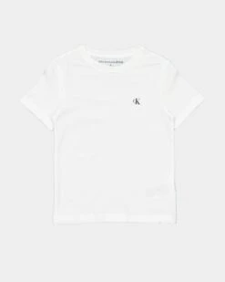 Calvin Klein Kids' Monogram T-Shirt 2 Pack White/Black -Fashion Clothing Store 02037479 YW110 default 0090