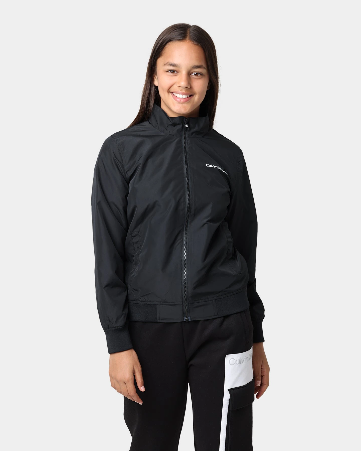 Calvin Klein Kids' Essential Windbreaker Ck Black 3 Calvin Klein Kids' Essential Windbreaker Ck Black