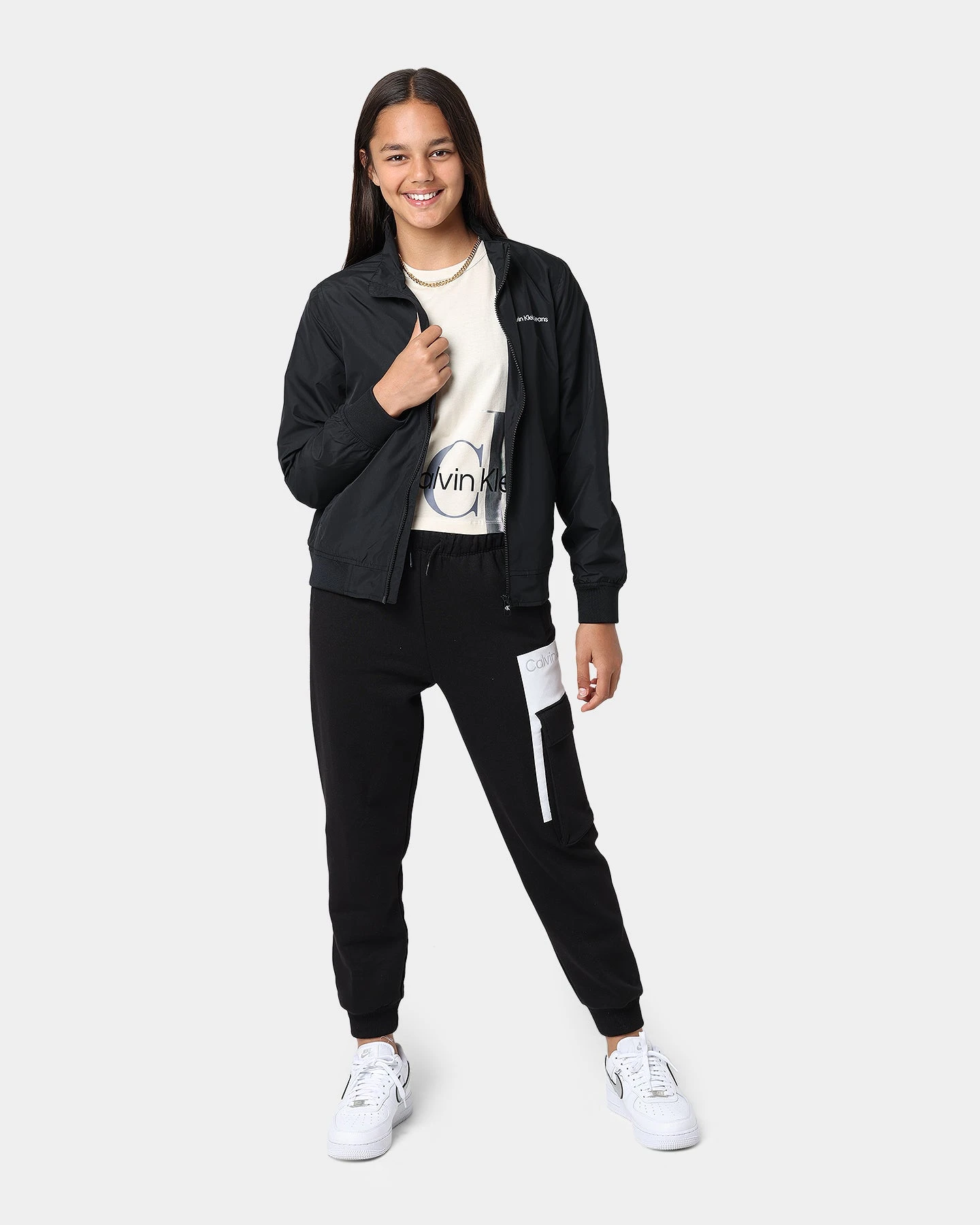 Calvin Klein Kids' Essential Windbreaker Ck Black 4 Calvin Klein Kids' Essential Windbreaker Ck Black - Image 2