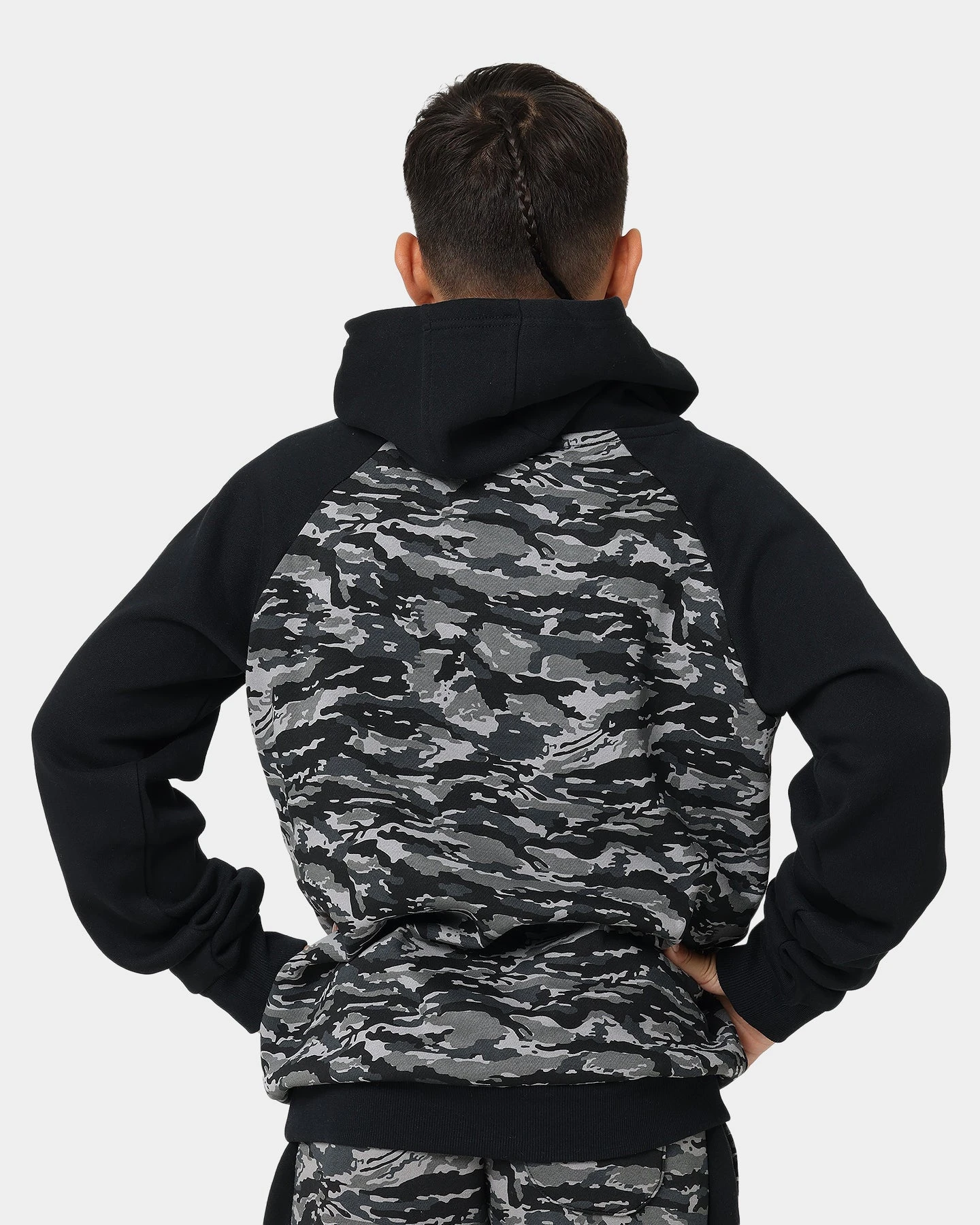 Ellesse Kids' Cervino Junior Overhead Hoodie Camo/Black 5 Ellesse Kids' Cervino Junior Overhead Hoodie Camo/Black - Image 3