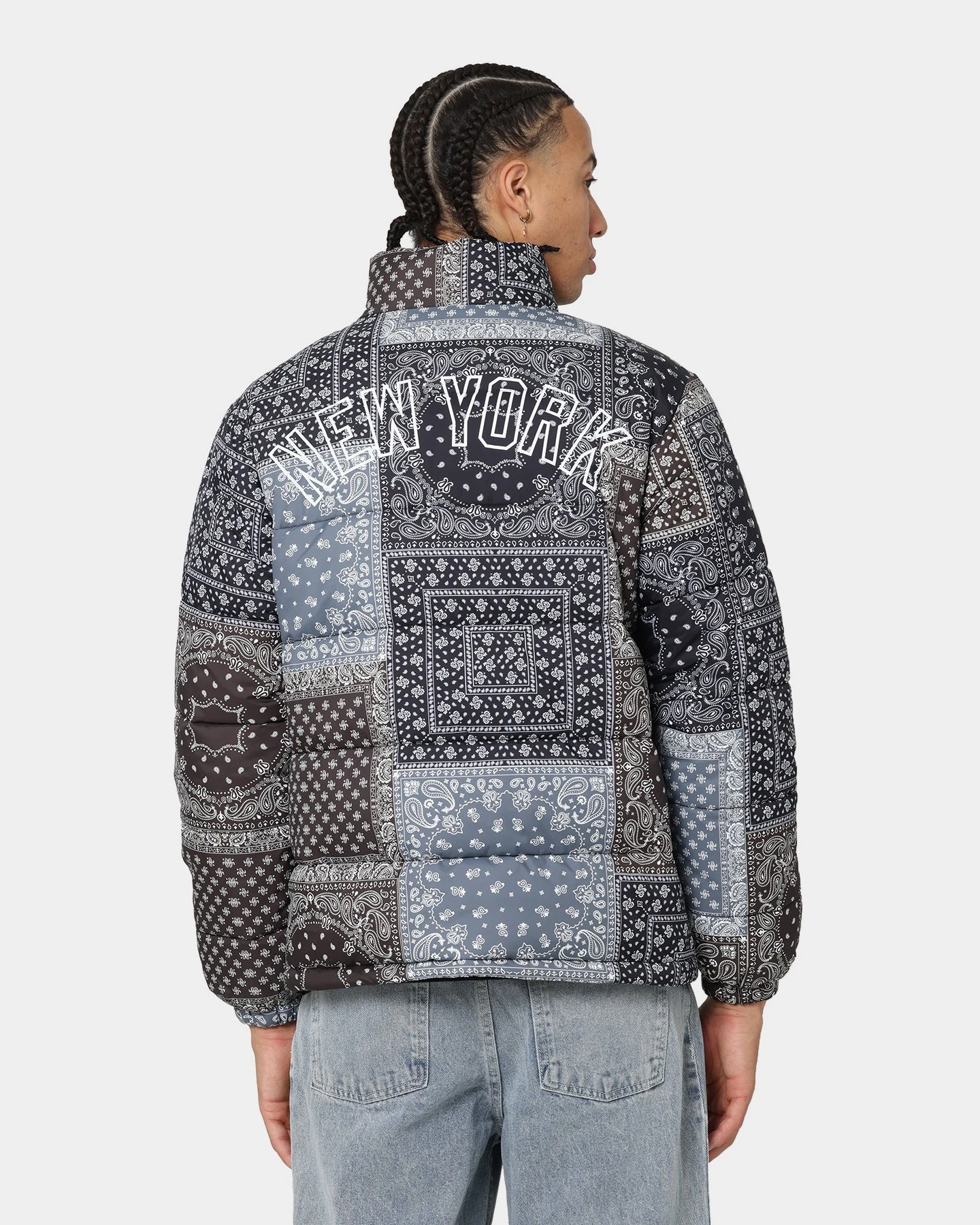 Majestic Athletic New York Yankees Bandana Paisley Jacket Tonal Aop Paisley 4 Majestic Athletic New York Yankees Bandana Paisley Jacket Tonal Aop Paisley - Image 2