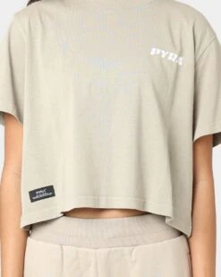 PYRA Women's Optimism T-Shirt Fog -Fashion Clothing Store 02038147 YF063 womens 030