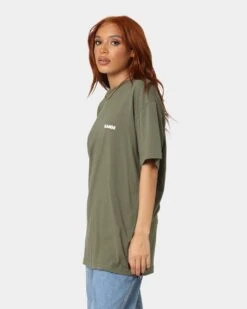 XLARGE 91 Text T-Shirt Military -Fashion Clothing Store 02038236 YM003 womens 0070
