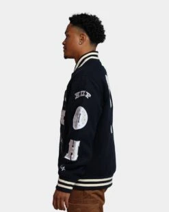 HUF 20 Year Classic H Varsity Jacket Navy 15 HUF 20 Year Classic H Varsity Jacket Navy -Fashion Clothing Store 02038303 YN200 mens 0060
