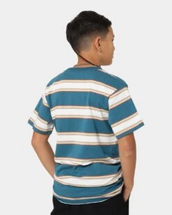 Santa Cruz Kids' Pocket Stripe Yarn Dye T-Shirt Navy Stripe 11 Santa Cruz Kids' Pocket Stripe Yarn Dye T-Shirt Navy Stripe -Fashion Clothing Store 02038542 YN380 default 0040