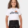 Ellesse Kids' Nicky Cropped T-Shirt White