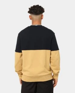 Fred Perry Colour Block Crewneck Desert -Fashion Clothing Store 02038753 YD507 mens 0040