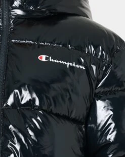 Champion High Shine Puffer Jacket Black -Fashion Clothing Store 02038836 YB001 womens 0030