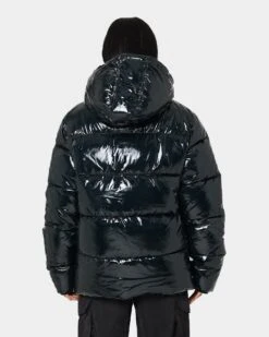 Champion High Shine Puffer Jacket Black -Fashion Clothing Store 02038836 YB001 womens 0040