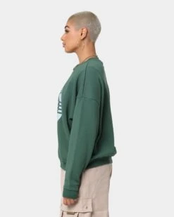 Playboy Women's Bunny Track Club Oversized Crewneck Emerald -Fashion Clothing Store 02039422 YE078 womens 0060