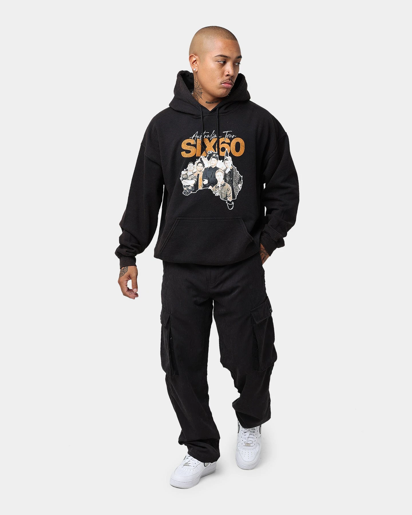 Six60 Six60 Tour Vintage Hoodie Black Wash 5 Six60 Six60 Tour Vintage Hoodie Black Wash - Image 3