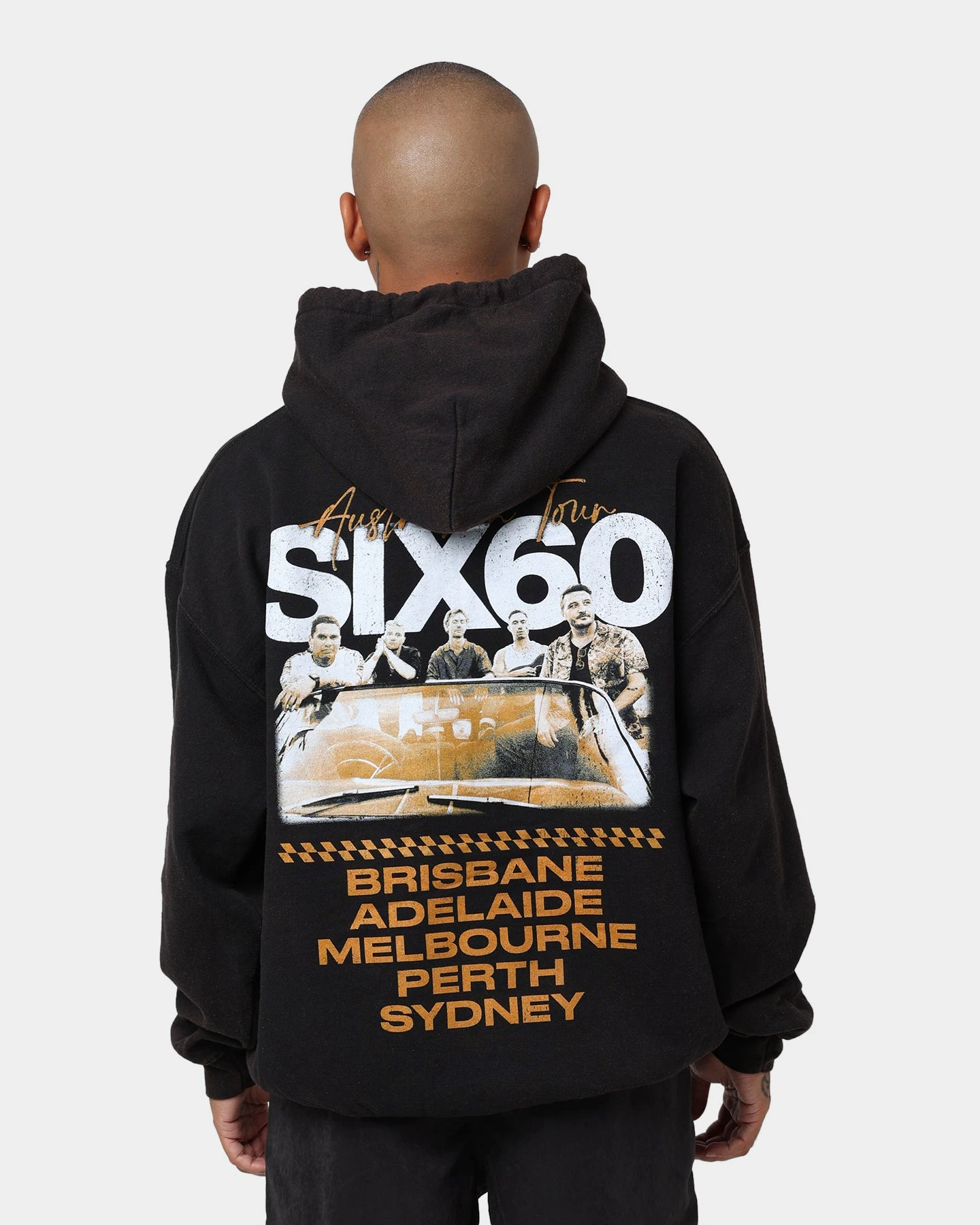Six60 Six60 Tour Vintage Hoodie Black Wash 7 Six60 Six60 Tour Vintage Hoodie Black Wash - Image 5