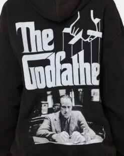 American Thrift X The Godfather The Godfather Vintage Hoodie Black Wash -Fashion Clothing Store 02039820 YB295 womens 0050