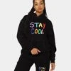 STAYCOOLNYC Puff Paint Hoodie Black -Fashion Clothing Store 02039879 YB001 womens 0010