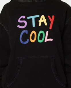 STAYCOOLNYC Puff Paint Hoodie Black -Fashion Clothing Store 02039879 YB001 womens 0030
