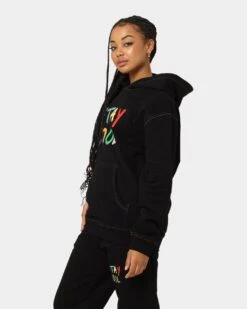 STAYCOOLNYC Puff Paint Hoodie Black -Fashion Clothing Store 02039879 YB001 womens 0060