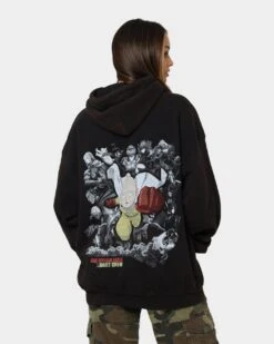 Goat Crew X One Punch Man One Punch Man Vintage Hoodie Black Wash