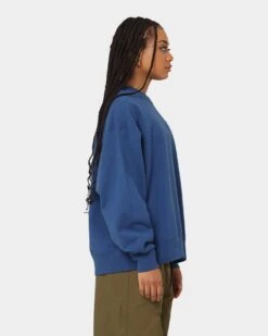 Jordan Women's Jordan Flight Fleece Crewneck French Blue -Fashion Clothing Store 02039949 YF427 womens 0050