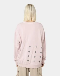 KSUBI 4 X 4 Biggie Crewneck Pink -Fashion Clothing Store 02040015 YP001 womens 0050