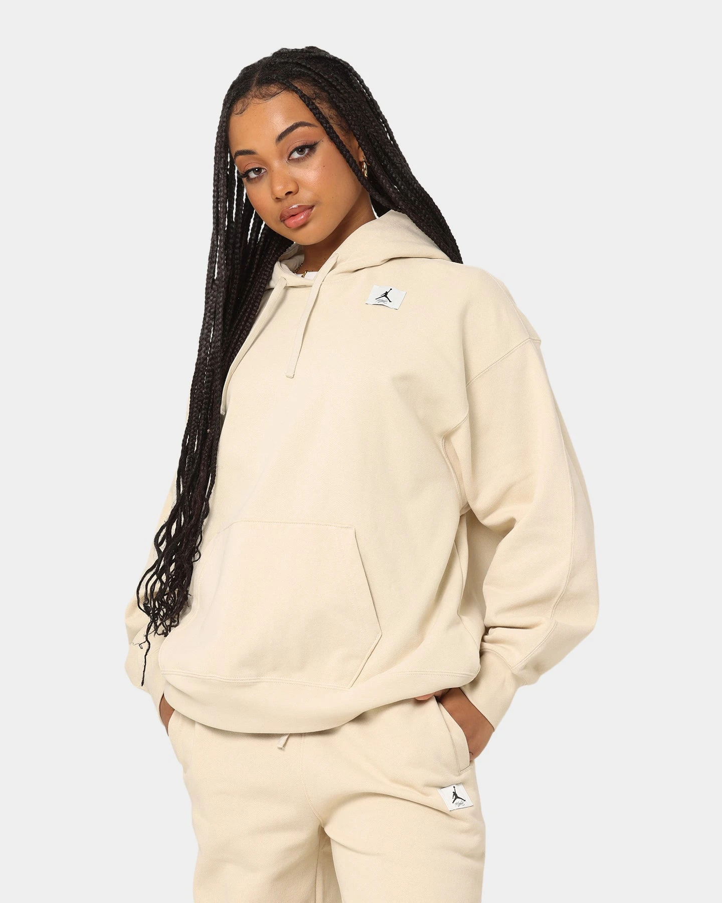 Jordan Women's Jordan Flight Fleece Hoodie Beach 3 Jordan Women's Jordan Flight Fleece Hoodie Beach