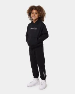 Calvin Klein Kids' Institutional Logo Hoodie Set CK Black