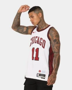 Nike DeMar DeRozan Chicago Bulls #11 City Edition Nike Dri-FIT NBA Swingman Jersey White -Fashion Clothing Store 02040609 YW100 mens 0070
