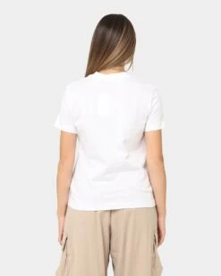 Calvin Klein Women's Shrunken Institutional T-Shirt Bright White -Fashion Clothing Store 02040762 YD396 womens 0040