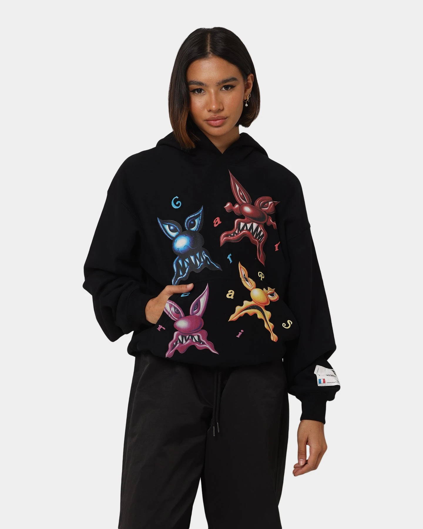 Carré X Kenny Scharf Meanie Oversized Hoodie Black 3 Carré X Kenny Scharf Meanie Oversized Hoodie Black