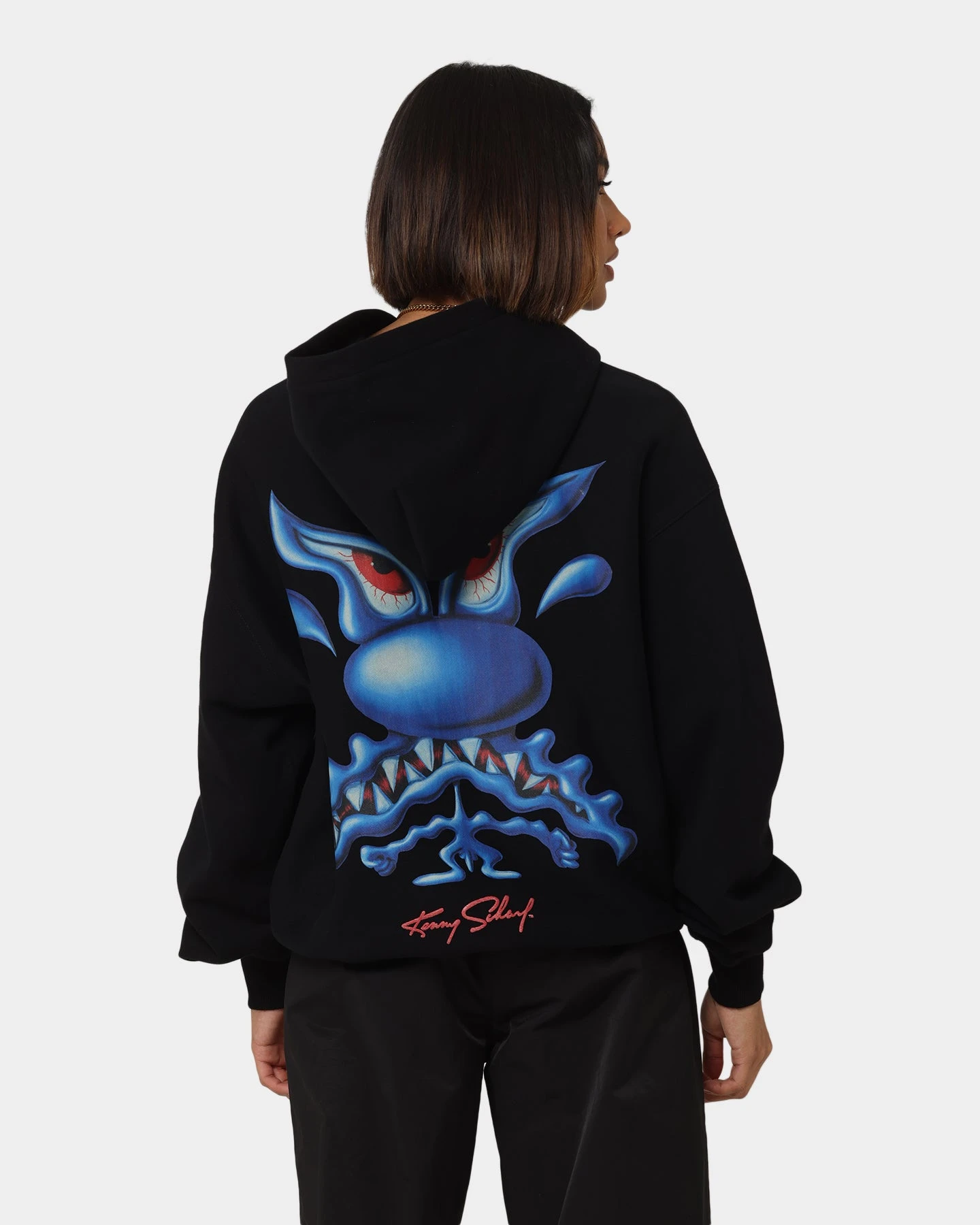 Carré X Kenny Scharf Meanie Oversized Hoodie Black 4 Carré X Kenny Scharf Meanie Oversized Hoodie Black - Image 2