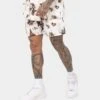 XXIII Booker Floral Shorts White/Black -Fashion Clothing Store 02041183 YW110 mens 00010