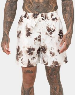 XXIII Booker Floral Shorts White/Black -Fashion Clothing Store 02041183 YW110 mens 00070