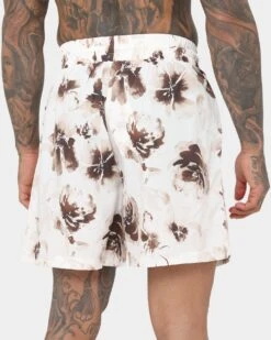 XXIII Booker Floral Shorts White/Black -Fashion Clothing Store 02041183 YW110 mens 00080