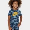 Nike Kids' Futura Camo All Over Print T-Shirt Curulean -Fashion Clothing Store 02041626 YD497 default 0010
