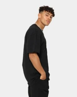 Ellesse Columbia T-Shirt Black/Gold -Fashion Clothing Store 02041648 YB003 mens 0050