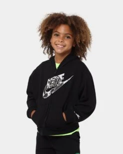Nike Kids' Cloud Wash Full Zip Jacket Black