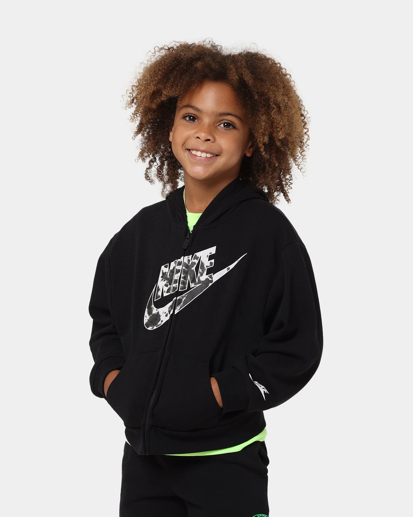 Nike Kids' Cloud Wash Full Zip Jacket Black 3 Nike Kids' Cloud Wash Full Zip Jacket Black