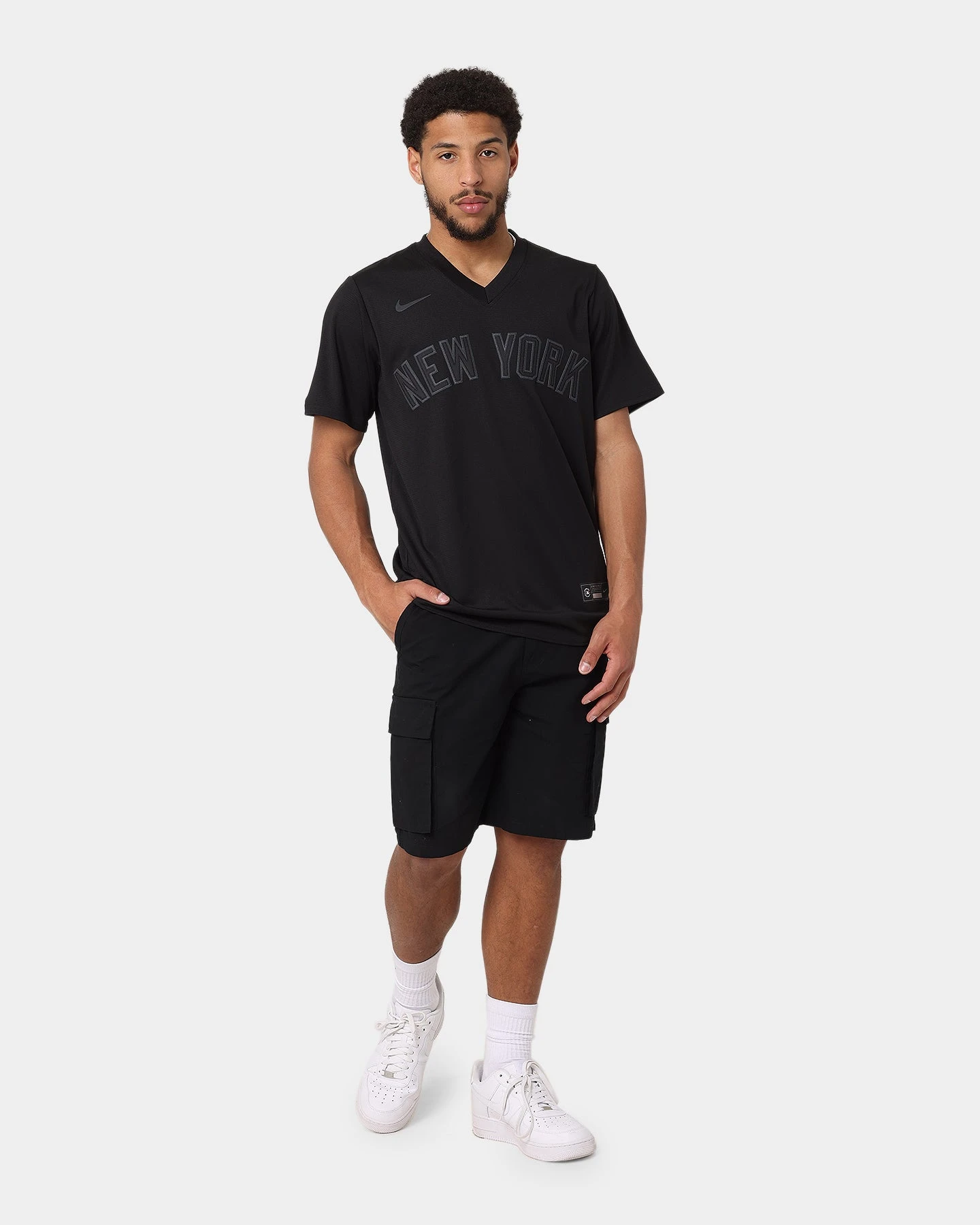 Nike New York Yankees Triple Black Team Jersey Black 4 Nike New York Yankees Triple Black Team Jersey Black - Image 2