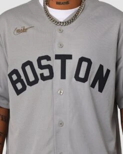 Nike Boston Red Sox Official Cooperstown Jersey Dugout Grey 11 Nike Boston Red Sox Official Cooperstown Jersey Dugout Grey -Fashion Clothing Store 02041892 YD628 mens 0030