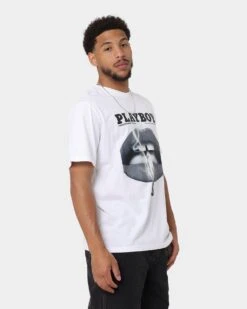Playboy Monotone Original Fit T-Shirt White -Fashion Clothing Store 02041907 YW100 mens 0050