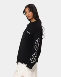 404 Destroyer Knit Sweater Black 15 404 Destroyer Knit Sweater Black -Fashion Clothing Store 02041917 YB001 womens 0060