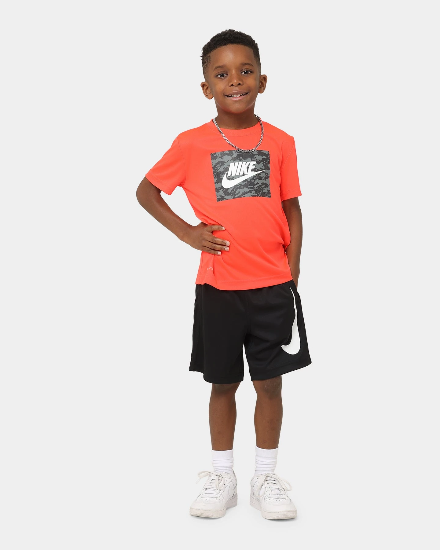 Nike Kids' Camo Futura T-Shirt Bright Crimson 4 Nike Kids' Camo Futura T-Shirt Bright Crimson - Image 2