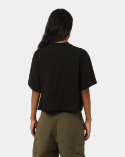 Stussy Women's Graffiti Box T-Shirt Black -Fashion Clothing Store 02041954 YB001 womens 040