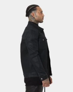 Saint Morta Ventura Waxed Jacket Black Wax -Fashion Clothing Store 02042038 YB312 mens 050