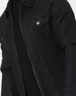 Saint Morta Ventura Waxed Jacket Black Wax -Fashion Clothing Store 02042038 YB312 mens 070