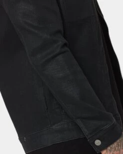 Saint Morta Ventura Waxed Jacket Black Wax -Fashion Clothing Store 02042038 YB312 mens 080