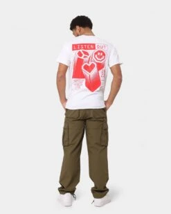 Listen Out Listen Out T-Shirt White -Fashion Clothing Store 02042940 YW100 mens 0030