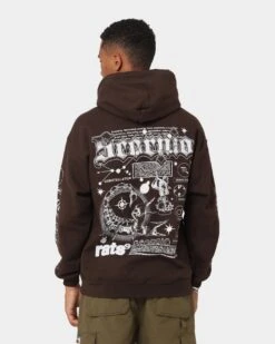 Rats Get Fat Scorpio Hoodie Brown