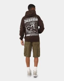 Rats Get Fat Scorpio Hoodie Brown 14 Rats Get Fat Scorpio Hoodie Brown -Fashion Clothing Store 02043220 YX300 mens 030