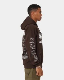 Rats Get Fat Scorpio Hoodie Brown 17 Rats Get Fat Scorpio Hoodie Brown -Fashion Clothing Store 02043220 YX300 mens 060